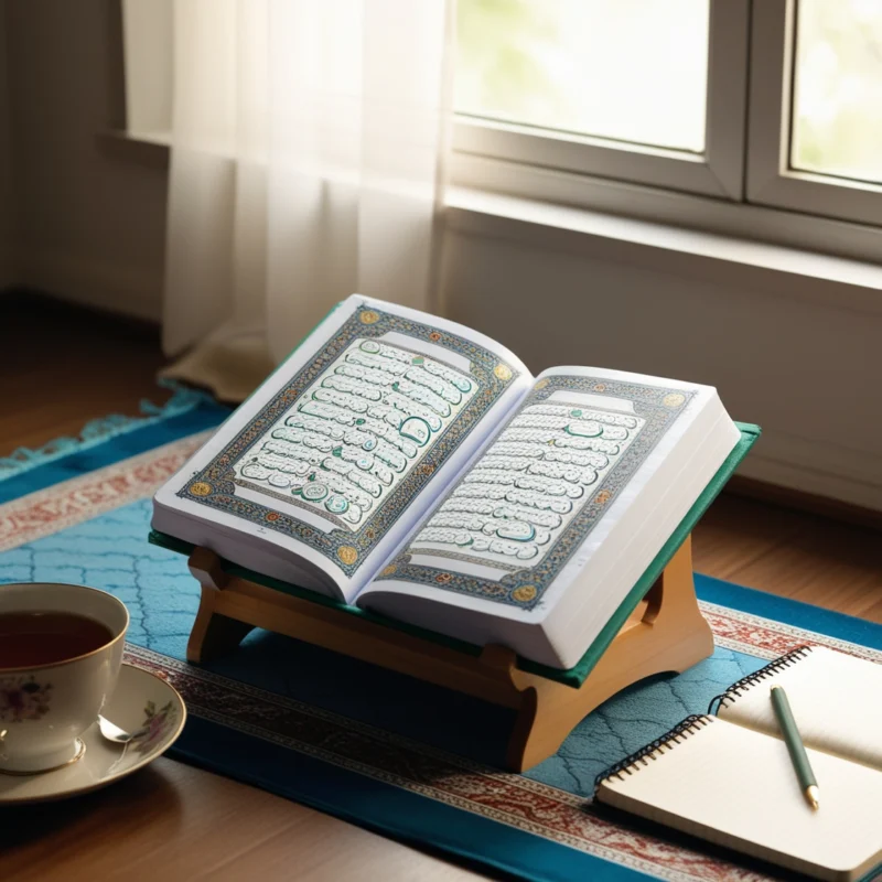 Leonardo_Phoenix_A_peaceful_image_of_an_open_Quran_placed_on_a_3