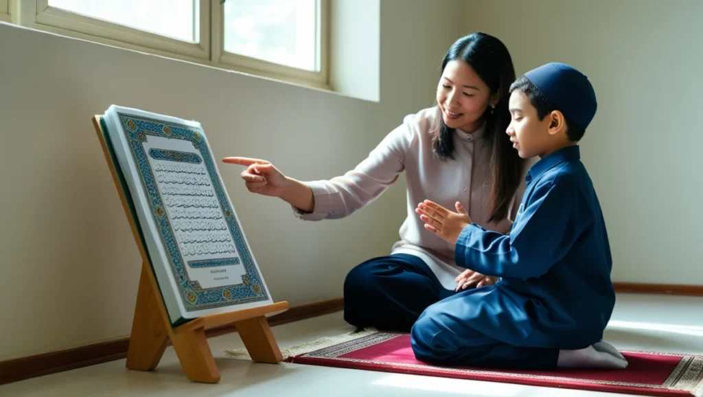 The Art and Science of Quran Recitation 1 leonardo phoenix an image of a young student reciting the qura 1